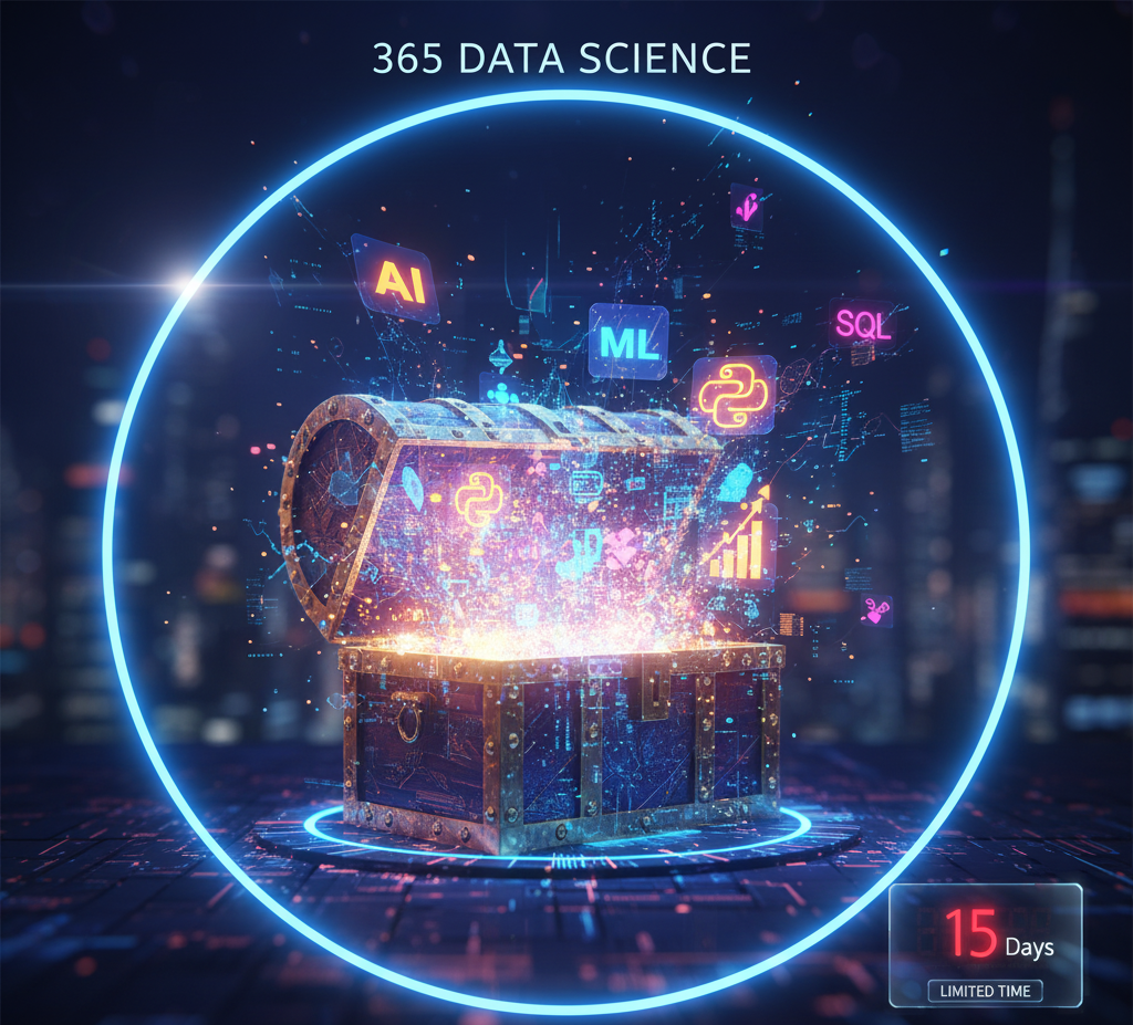 150+ كورس وشهادة مجانية في علم البيانات والذكاء الاصطناعي من منصة 365 Data Science (لمدة 15 يوماً فقط!)