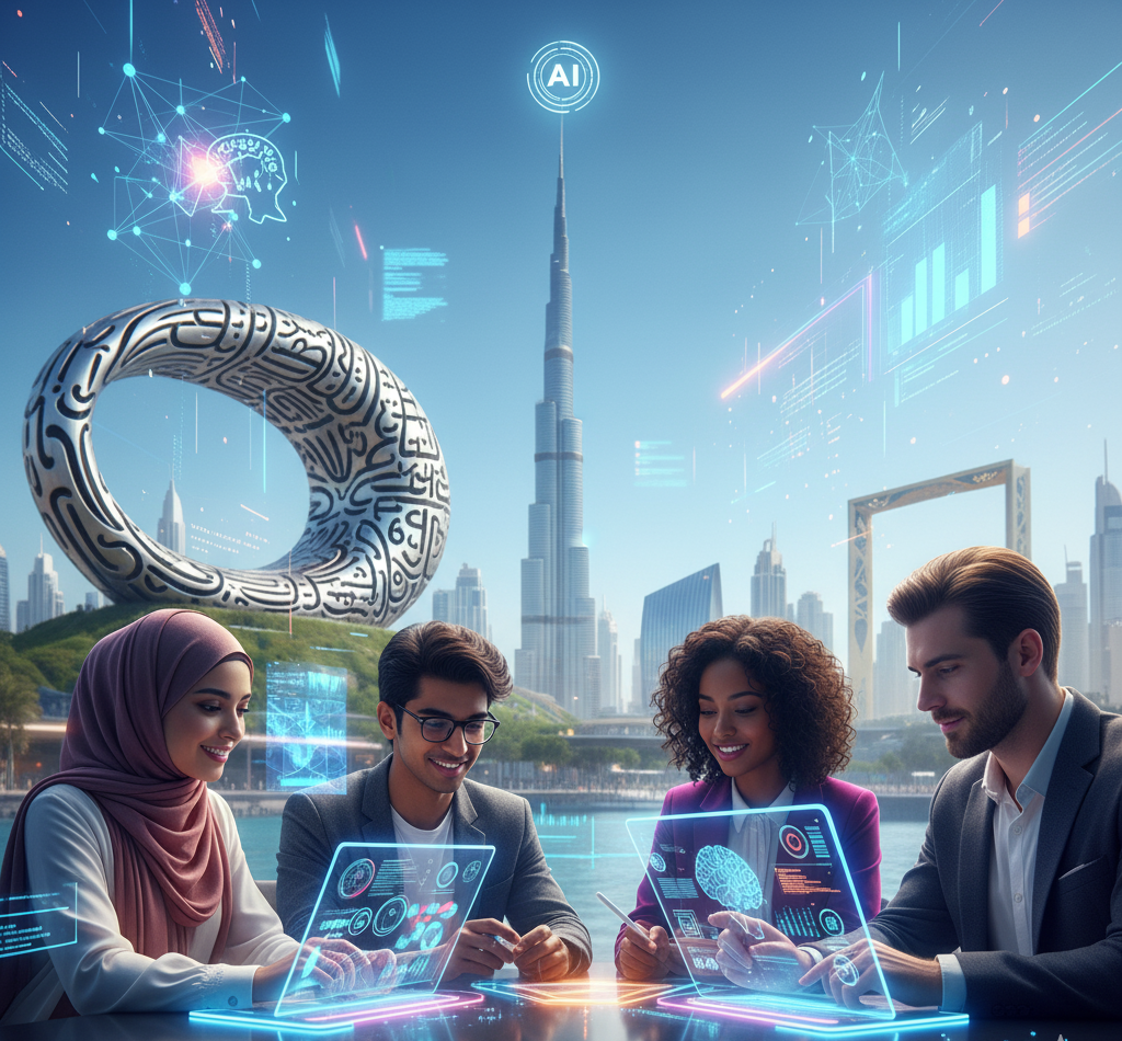 منحة الذكاء الاصطناعي المجانية من دبي | دليلك الشامل لتعلم AI من الصفر حتى الاحتراف